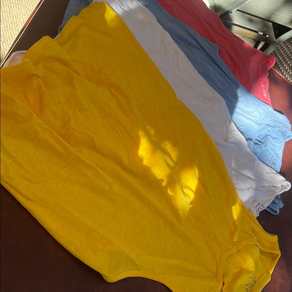 Lot of 4 J Crew Vintage Cotton sleeveless tops